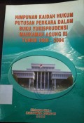 himpunan kaidah hukum putusan perkara dalam buku yurisprudensi mahkamah agung RI